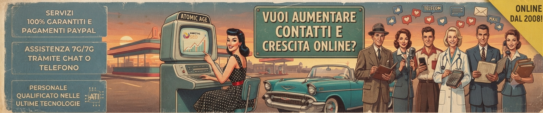Vuoi aumentare contatti e crescita online? Aumentiamo followers like e views e la tua popolarita. 